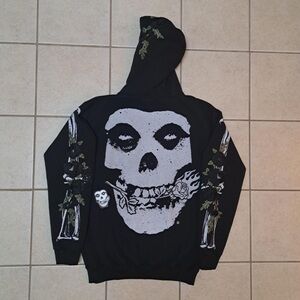 Civil Regime x Misfits Black Roses Hoodie - Men's size XL